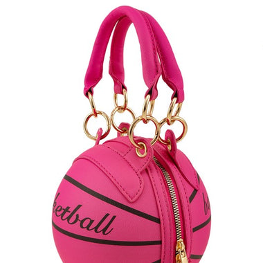 Pink Basketball Handbag